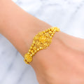 22k-gold Iconic Multi Bead Flower Bracelet