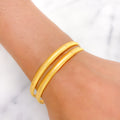 Modest Pair of Yellow Gold Bangles