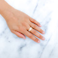 Classic Two-Tone 22k Gold Adjustable Ring