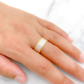 Classic Two-Tone 22k Gold Adjustable Ring