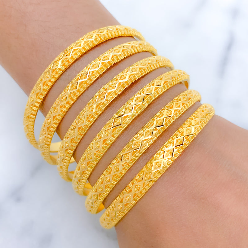 Traditional + Festive Yellow Gold Bangles