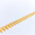 Reflective Circles 22k Gold Anklet