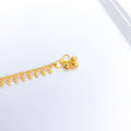 Reflective Circles 22k Gold Anklet