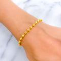 Dainty Dotted Evergreen Bracelet