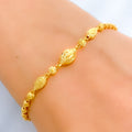 Dazzling Oval Bead Bracelet