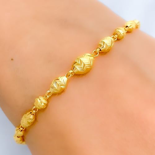 Sparkling Zigzag Bead Bracelet