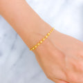 Shiny Striped Orb Bracelet