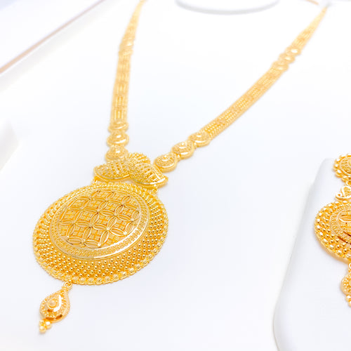 Modern Dome 22k Gold Long Set