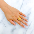 22k-gold-Ethereal Vintage Floral Ring