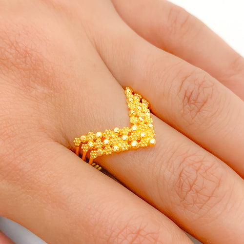Ritzy Yellow Gold Ring