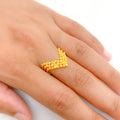 Ritzy Yellow Gold Ring