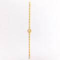 Sophisticated Floral 22k Gold Bracelet