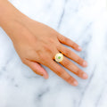 22k-gold-Unique Pastel Heart Ring 