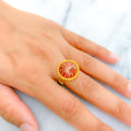 22k-gold-Attractive Refined Festive Ring