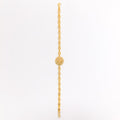 Elevated Fancy 22k Gold Dome Bracelet