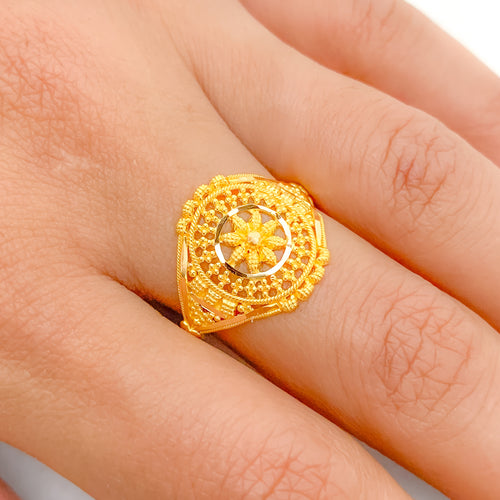 Upscale Yellow Gold Ring