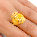 Trendy Yellow Gold Ring