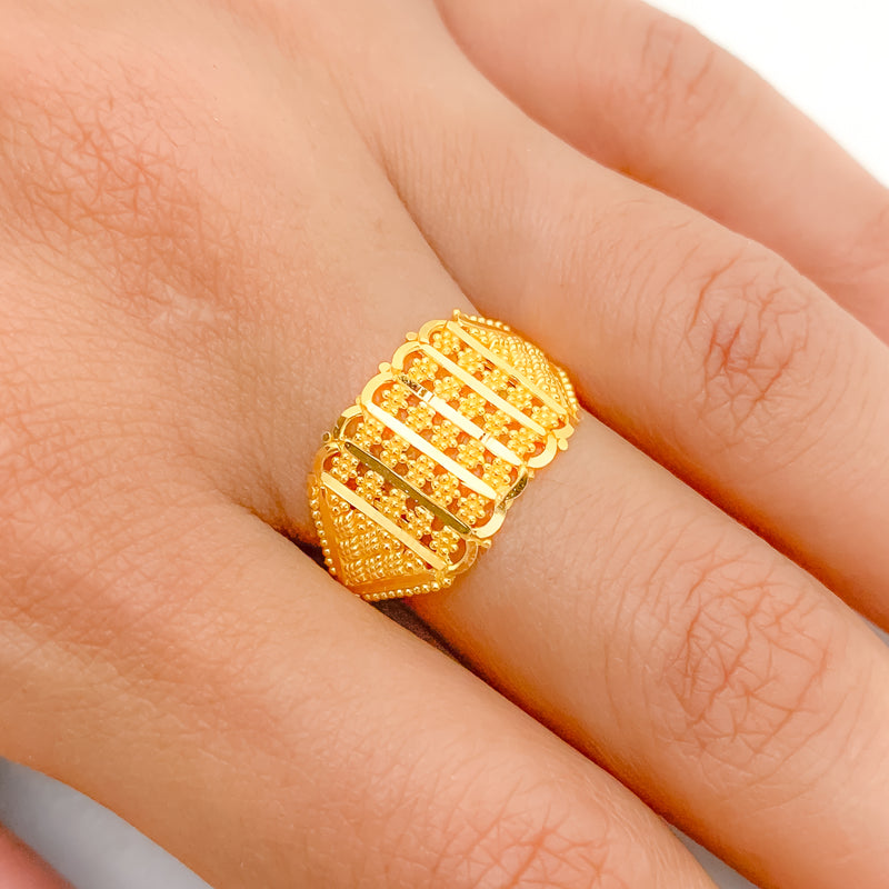Regal Yellow Gold Ring