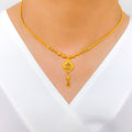 Exclusive Marquise Tassel Necklace 22k Gold Set