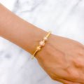 Dapper Three-Tone Bangle Bracelet