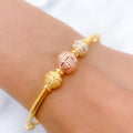 Dapper Three-Tone Bangle Bracelet