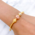 Dapper Three-Tone Bangle Bracelet