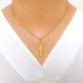 Long High Finish 22k Gold Pendant Set