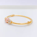 Dapper Three-Tone Bangle Bracelet