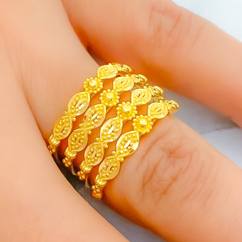 22k-gold-glistening-marquise-leaf-spiral-ring