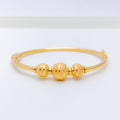 Dressy Yellow 22k Gold Bangle Bracelet