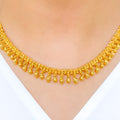 Classic Intricate Choker 22k Gold Set