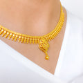 Traditional Ornate Choker 22k Gold Set