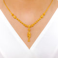 Ornate Beaded 22k Gold Drop Set