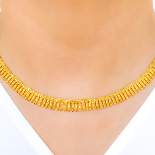 Smart Sleek Choker 22k Gold Set