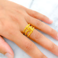 22k-gold-unique-tasseled-flower-spiral-ring