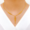 Trendy Chandelier 22k Gold Drop Set