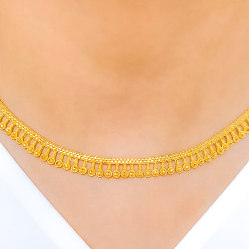 Lightweight Contemporary 22k Gold Choker