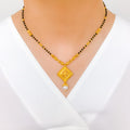 Sophisticated Geometric Hanging 22k Gold Mangalsutra