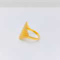 Trendy Yellow Gold Ring