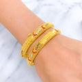 22k-gold-shimmering-vibrant-filigree-bangle-pair