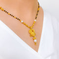 Classy Clover Tassel 22k Gold Mangalsutra