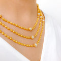 Royal Three Lara 22k Gold Pearl Set