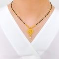 Heart-Shaped Ornate 22k Gold Mangalsutra