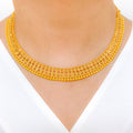 Modern Choker 22k Gold Set