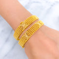 22k-gold-beautiful-symmetrical-chequered-bangles