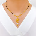 Dainty Delicate Pearl 22k Gold Mangalsutra