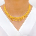 Bright Beaded 22k Gold Choker Set