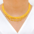 Bright Beaded 22k Gold Choker Set