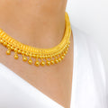 Bright Beaded 22k Gold Choker Set