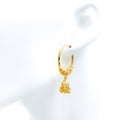 Elegant Hoop Earrings w/ Chandelier